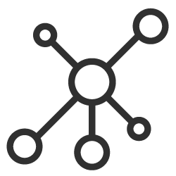 지역 사회 네트워크 사업 아이콘